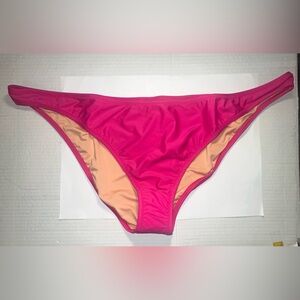 J Crew Bikini Bottom Womens Plus Size 3X Pink Heritage 1989 High Leg Swim New